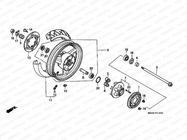 F-14 REAR WHEEL