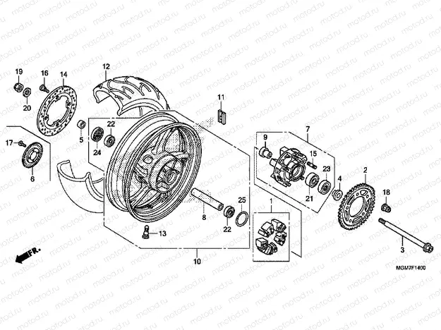F-14 REAR WHEEL