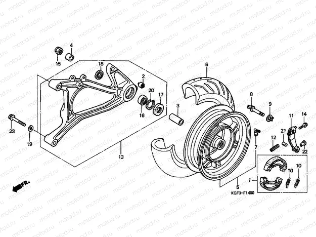 F-14 REAR WHEEL / SWING