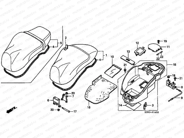 F-14 SEAT / LUGGAGE BOX