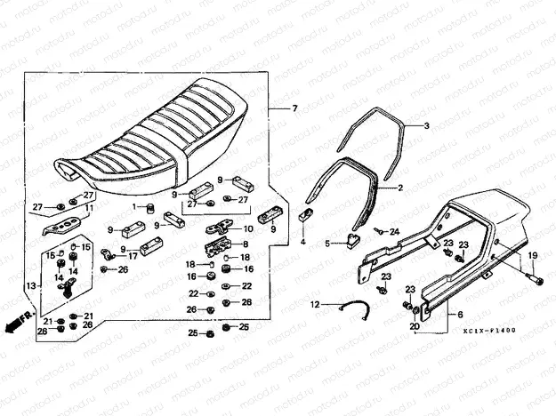 F-14 SEAT / SEAT ARM