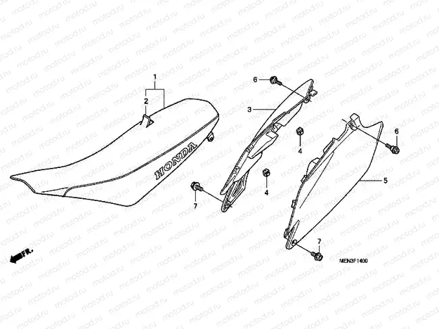 F-14 SEAT / SIDE COVER