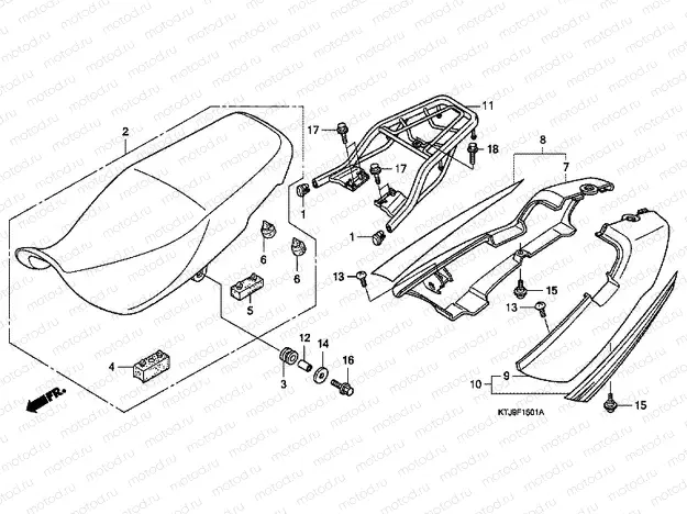 F-15-1 SEAT / SIDE ENGINE HOUSING (CGR125SH8, A)