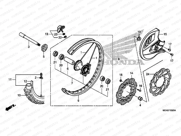 F-15-20 FRONT WHEEL