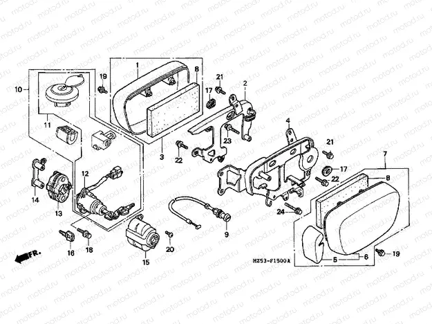 F-15 CARBURETOR SIDE COVER