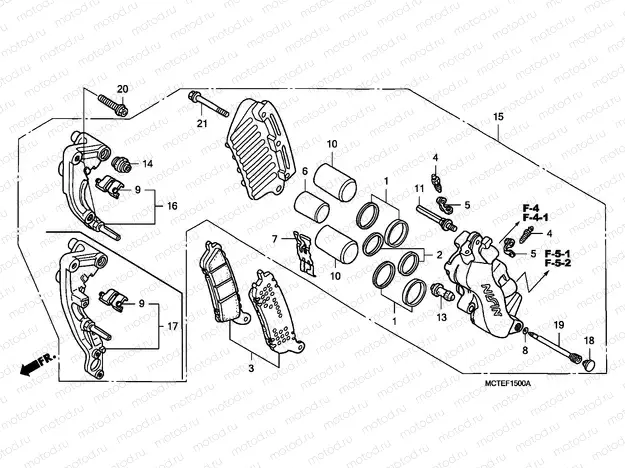 F-15 FRONT BRAKE CALIPER