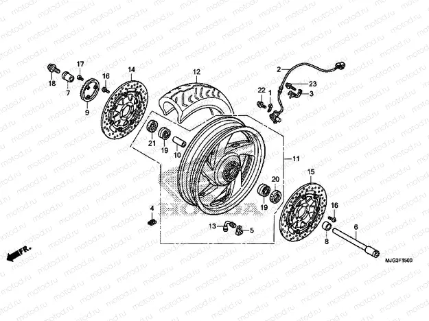 F-15 FRONT WHEEL