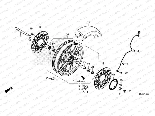 F-15 FRONT WHEEL
