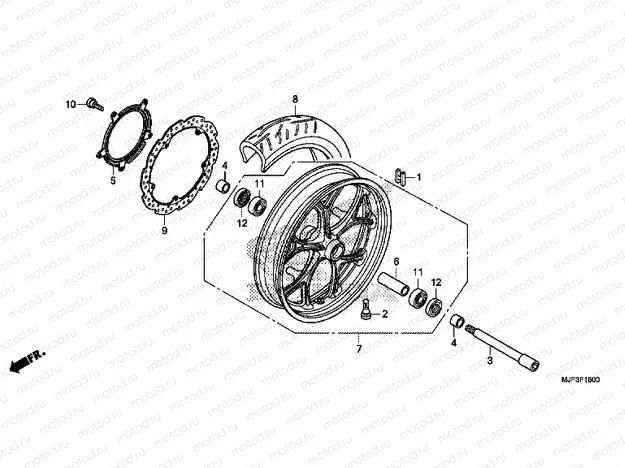 F-15 FRONT WHEEL