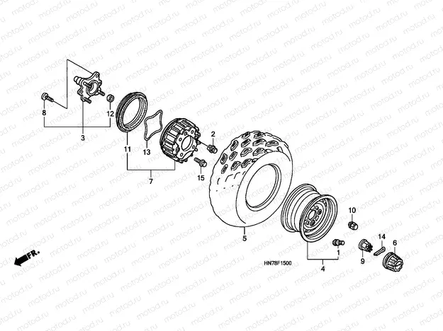 F-15 FRONT WHEEL
