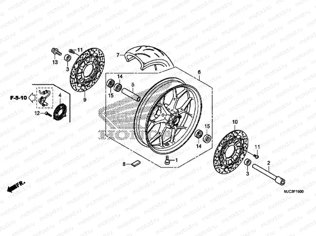 F-15 FRONT WHEEL