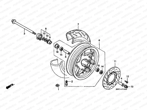 F-15 FRONT WHEEL