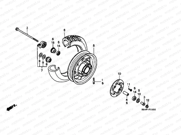 F-15 FRONT WHEEL