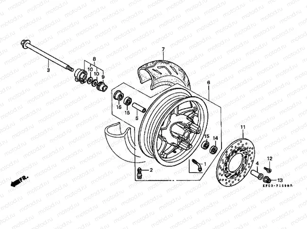 F-15 FRONT WHEEL