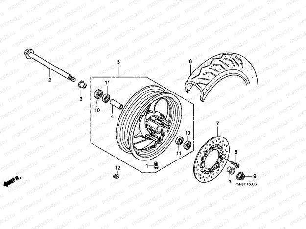 F-15 FRONT WHEEL (FES125) (FES150)