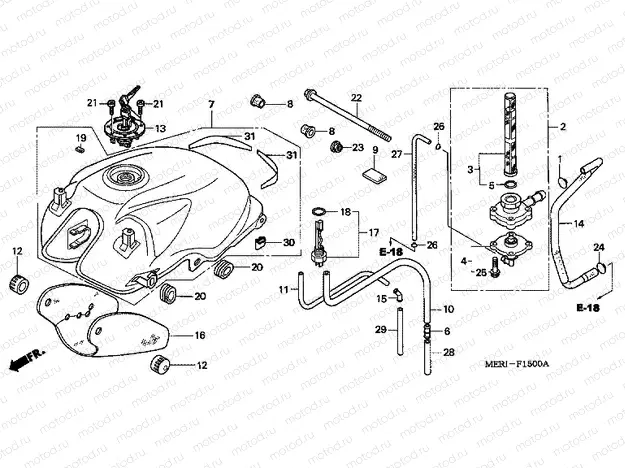 F-15 FUEL TANK (CBF600S / SA)