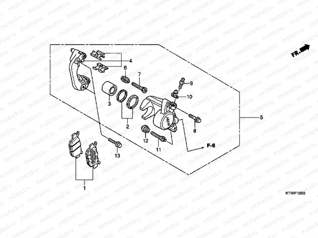 F-15 REAR BRAKE CALIPER