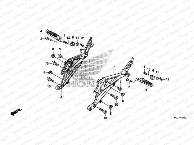F-15 REAR FOOTREST