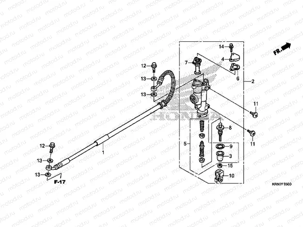 F-15 REAR MASTER CYLINDER