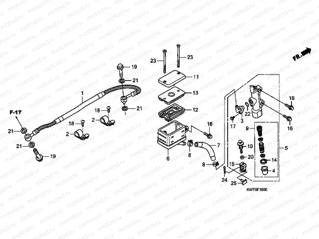 F-15 REAR MASTER CYLINDER (XRE300)