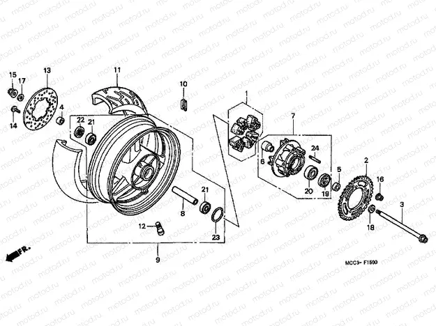 F-15 REAR WHEEL