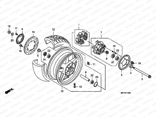 F-15 REAR WHEEL