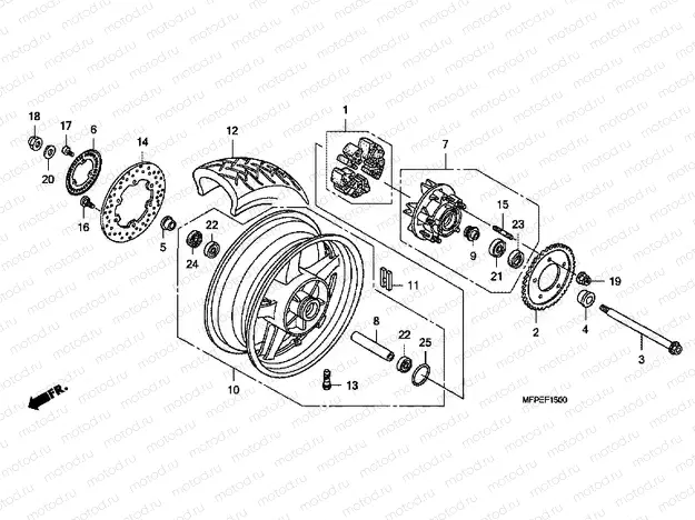 F-15 REAR WHEEL