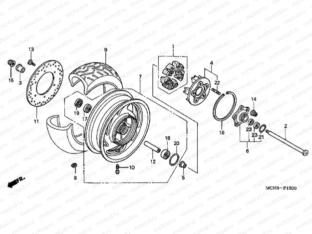 F-15 REAR WHEEL