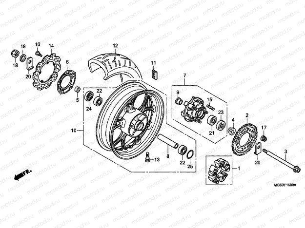 F-15 REAR WHEEL