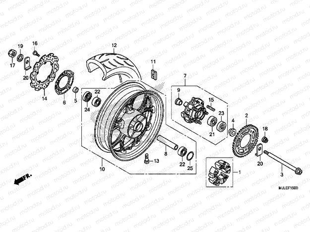 F-15 REAR WHEEL