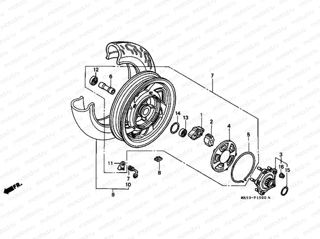 F-15 REAR WHEEL