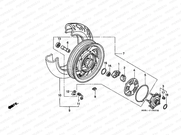 F-15 REAR WHEEL