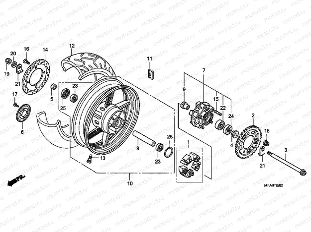 F-15 REAR WHEEL