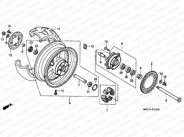 F-15 REAR WHEEL
