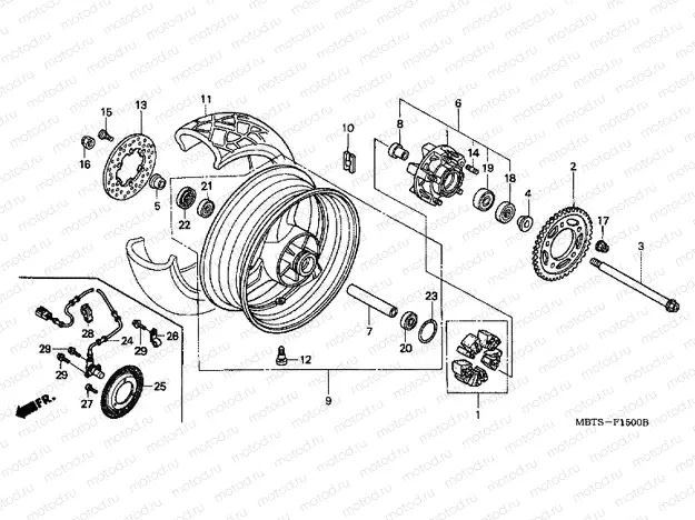 F-15 REAR WHEEL