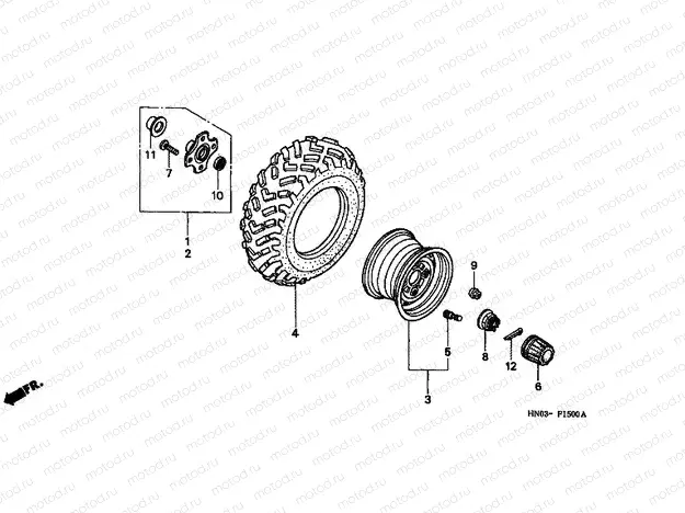 F-15 REAR WHEEL