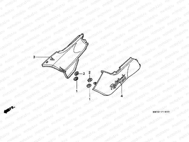 F-15 SIDE COVER (CB750)