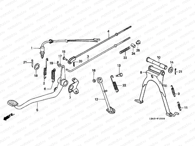 F-15 SUPPORT / BRAKE PEDAL