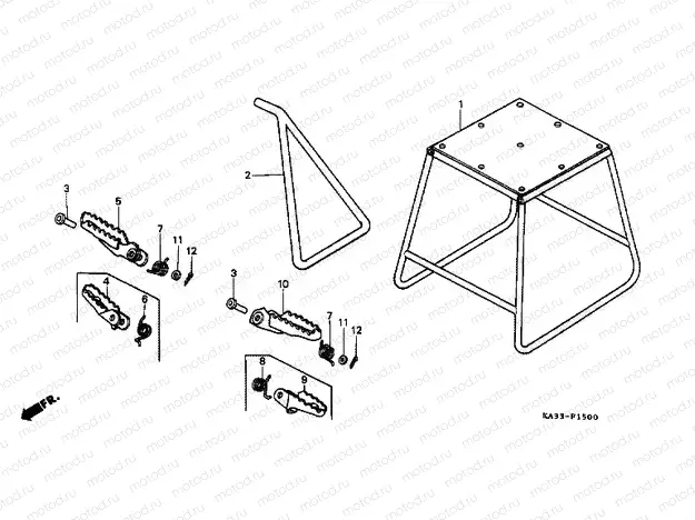 F-15 SUPPORT / FOOTREST
