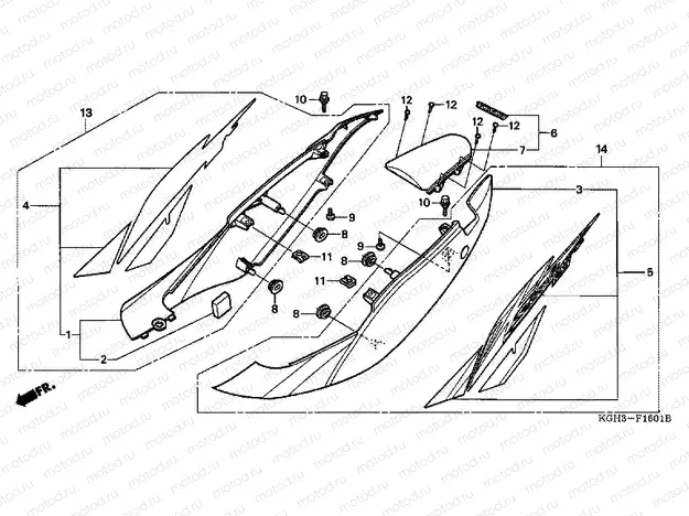 F-16-1 BODY COVER (FS1254 / 5/6/8)