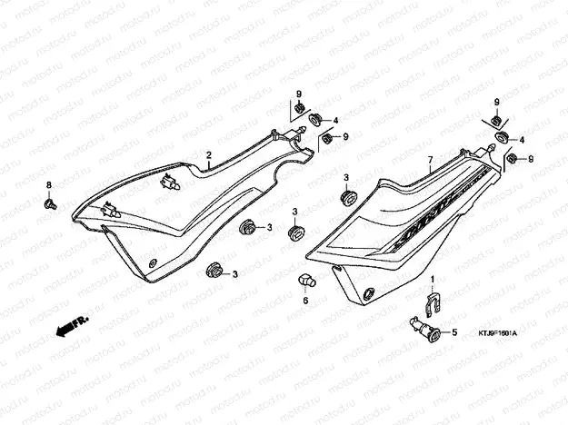 F-16-1 SIDE COVER (CGR125SH8, A)