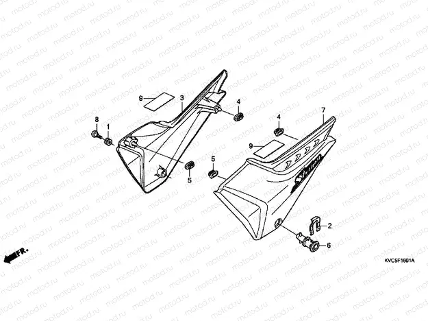 F-16-1 SIDE COVER (GLH125SH)