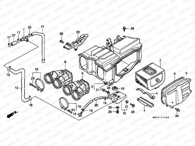 F-16 AIR FILTER (CB750)