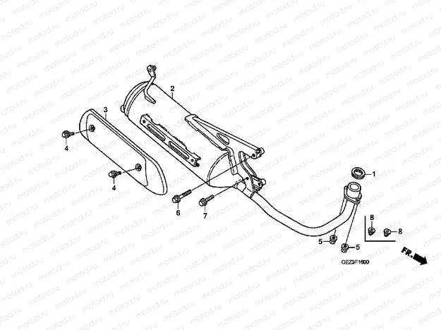 F-16 EXHAUST DRUM (NPS503 / 8/9)