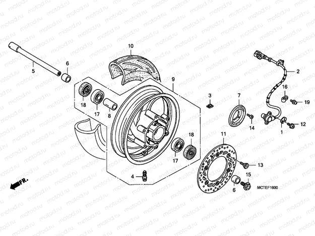 F-16 FRONT WHEEL