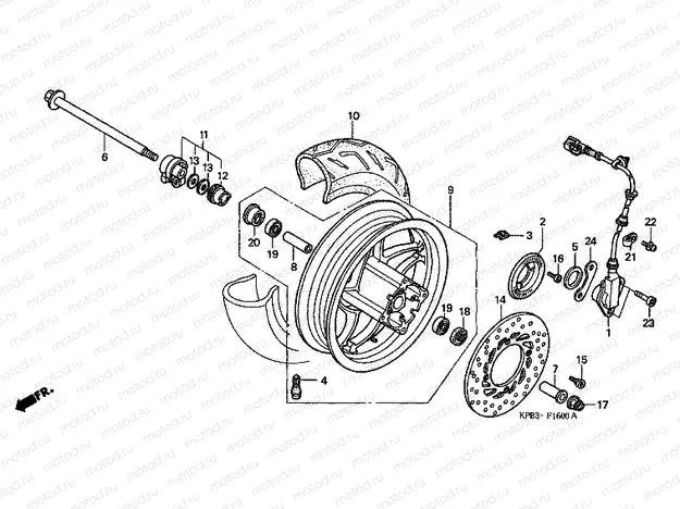 F-16 FRONT WHEEL