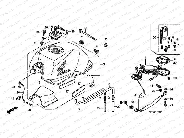 F-16 FUEL TANK / FUEL PUMP