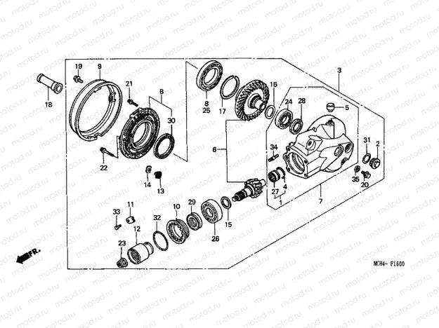 F-16 MAIN TRANSMISSION DRIVE GEAR
