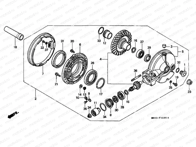 F-16 MAIN TRANSMISSION DRIVE GEAR