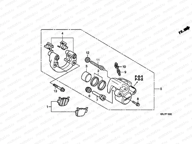 F-16 REAR BRAKE CALIPER